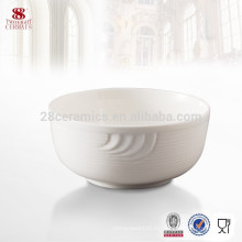 Cuenco de cerámica blanco redondo directo al por mayor directo